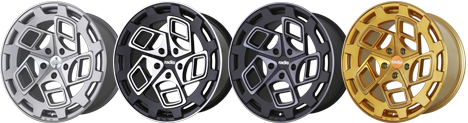 Radi8 R8CM9 Wheels in Matte Silver for VW 18in/19in/20in 5x112mm